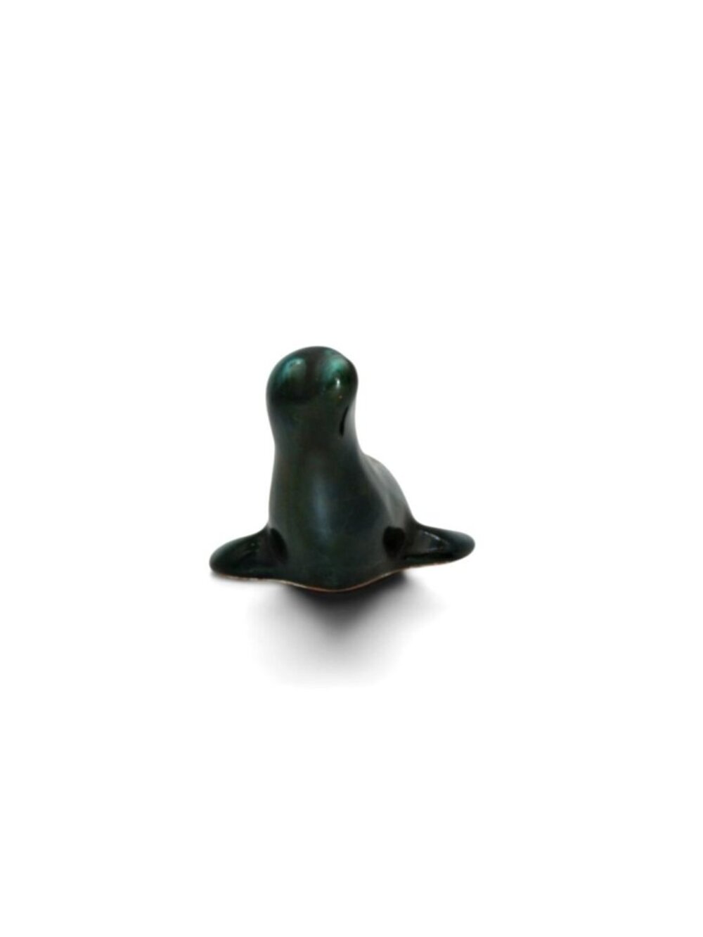 Blue Mountain Pottery Seal Teal Green Figurine Vintage - Picture 2 of 12